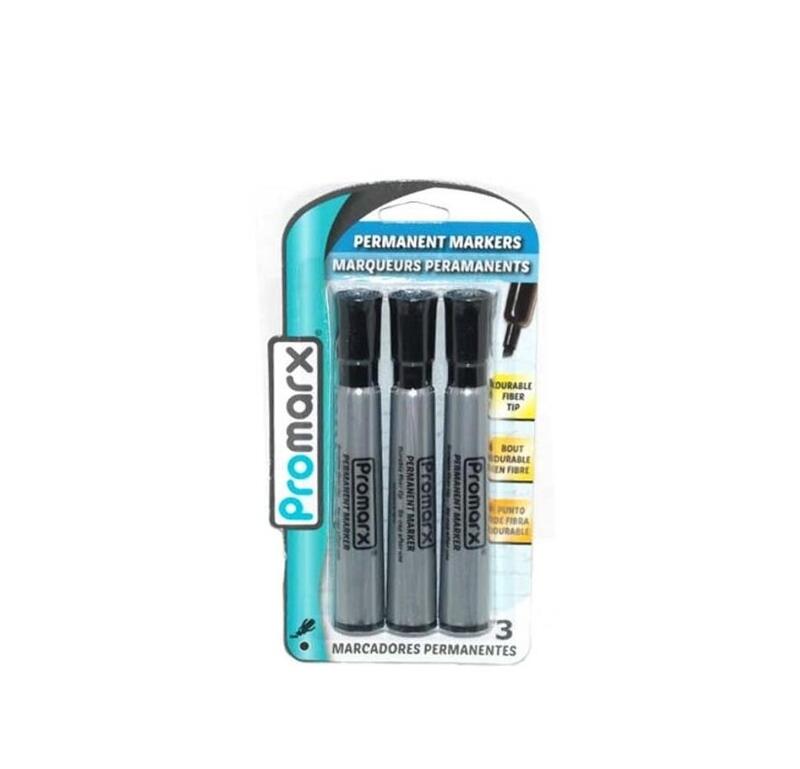  Promarx Jumbo Permanent Markers, Black, 3 Count : Office  Products