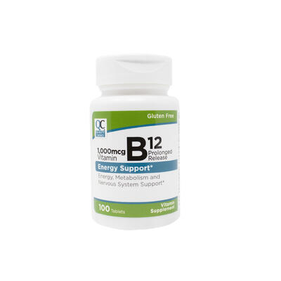 QC Vitamin B12 Energy Support 100 Tablets: $26.00