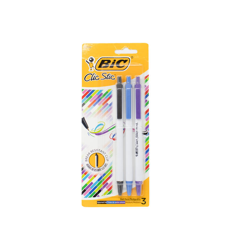 Bic Clic Stic Fashion Pen 3 ct: $5.82