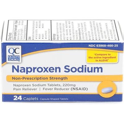 QC Naproxen Sodium 220mg: $10.00