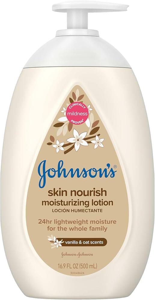 Johnsons Baby Nourish Vanilla Oat Cream 16.9oz
