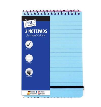 2 Neon PP Cover Notebook 128x176mm: $5.00