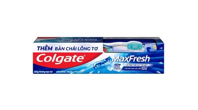 Colgate Toothpaste Maxfresh Peppermint With Toothbrush 225g