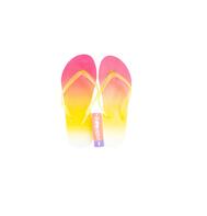 Womens Flip Flops Red Yellow Small: $10.00