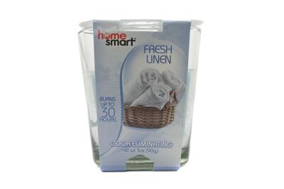 Home Smart Candle Tumbler Fresh Linen 12 count