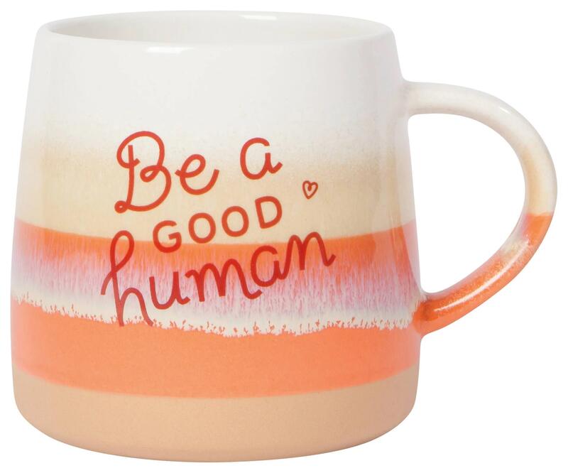Ceramic Glazed Be A Good Human Mug 12oz