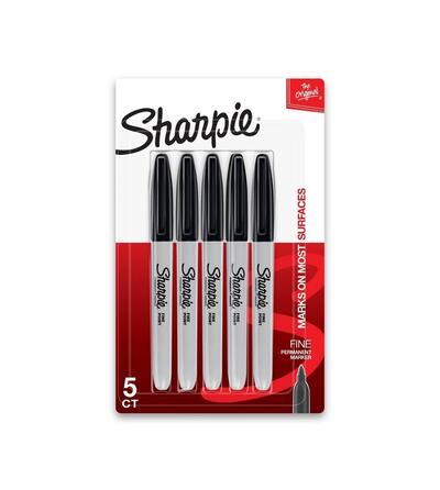 Sharpie Black Fine Point Markers 5 count