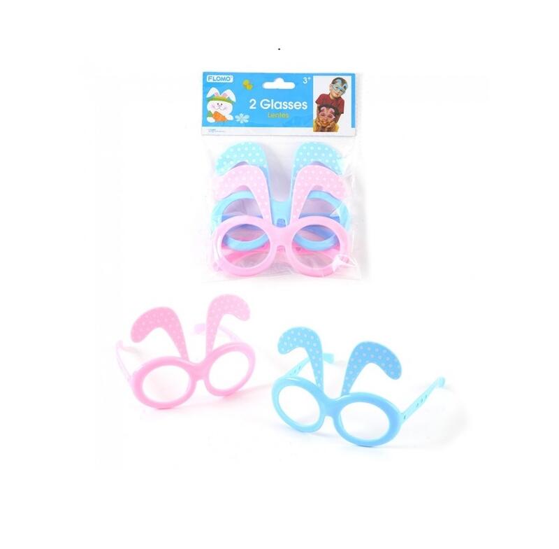 Easter Bunny Polka Dot Glasses 2ct