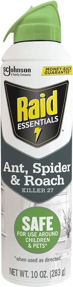 Raid Essential Ant Spider Roach Aerosol Spray 10oz