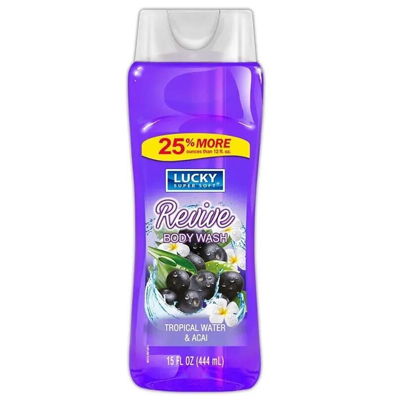 Lucky Body Wash Tropical Water And Acai 12oz