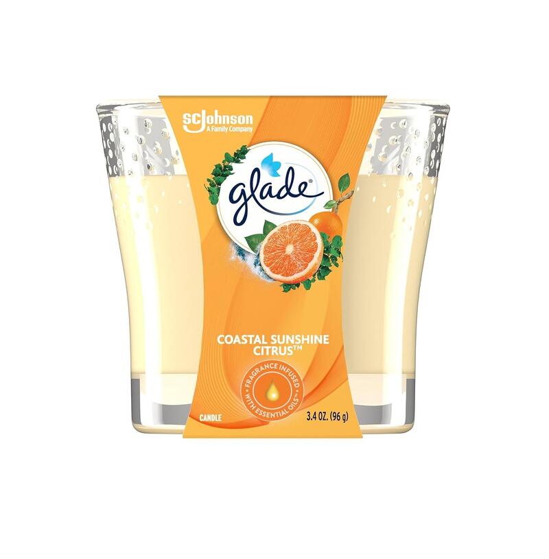 Glade Candle Coastal Sunshine Citrus 3.4oz