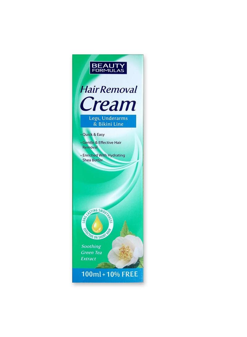 Beauty Formulas Hair Reoval Cream Green Tea With Shea Butter Extract 110ml
