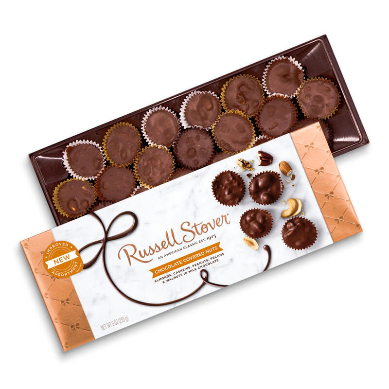 Russel Stover Chocolate Covered Nuts 10oz