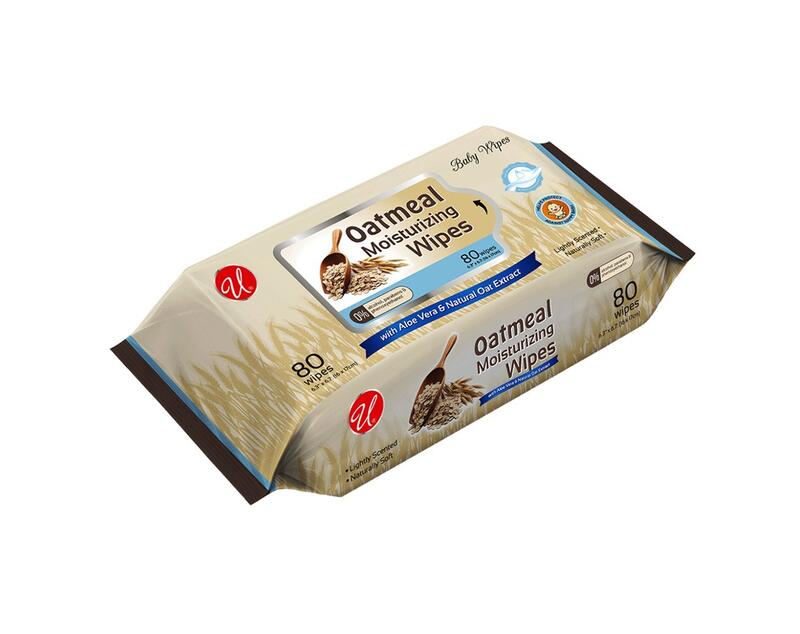 U Oatmeal Moisturizing Wipes 80 count