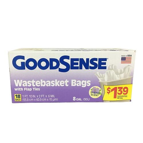 Goodsense Waste Basket Bag 18ct 8gal