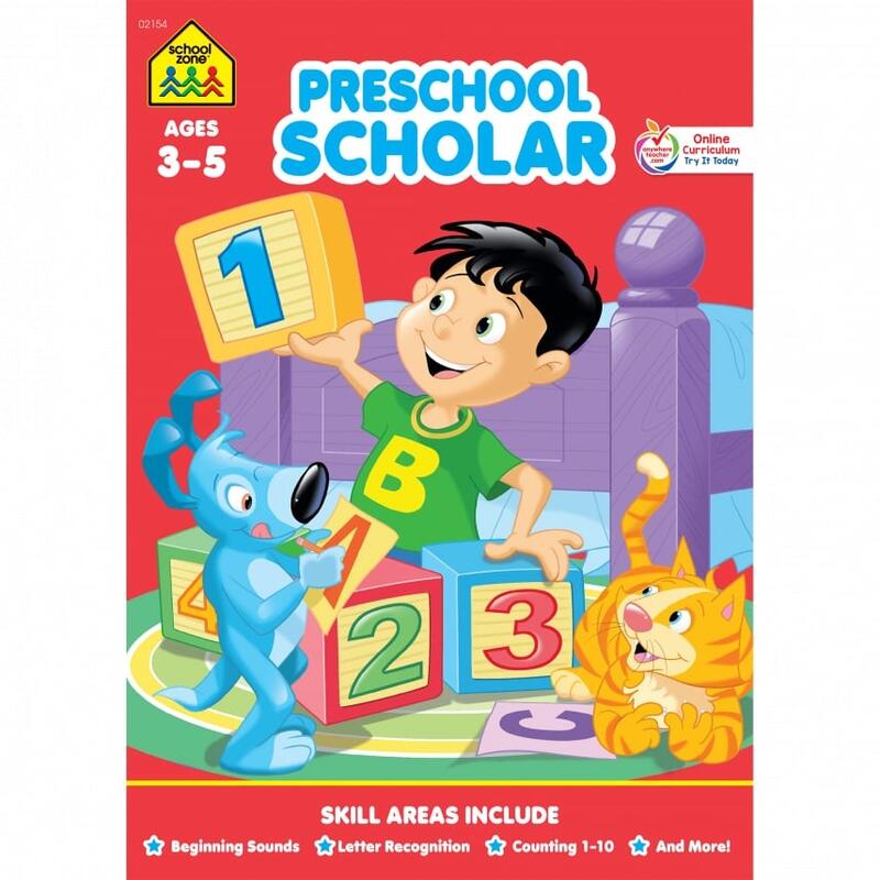 School Zone Preschool Scholar 2154 Workbook 32P: $8.00