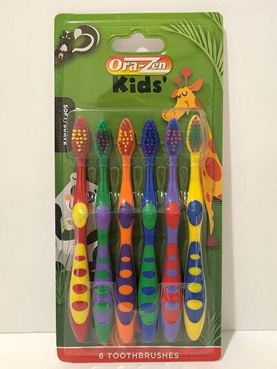 Ora-Zen Kids Toothbrush Soft 6 pack