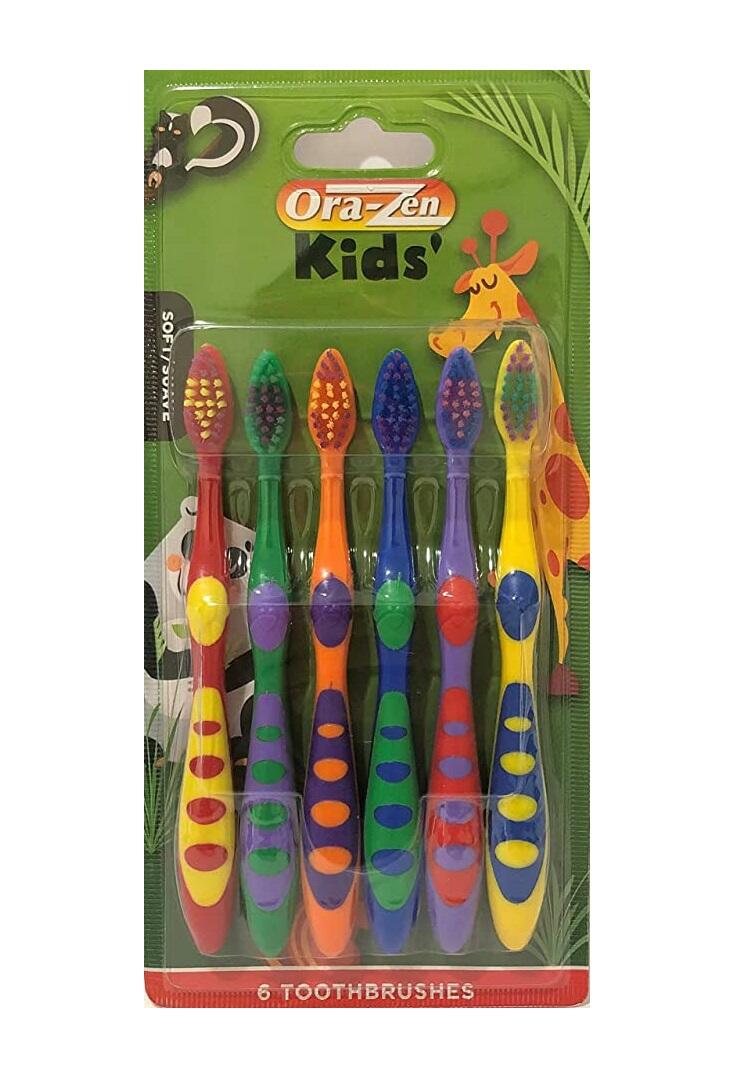 Ora-Zen Kids Toothbrush Soft 6 pack