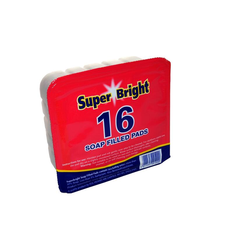 DNR Super Bright Soap Filled Pad Superbright 5x6  16pk