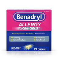 Benadryl Allergy Liquid Gels 24ct: $25.00