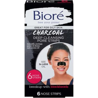 Biore Charcoal Deep Cleansing Pore Strips 6ct
