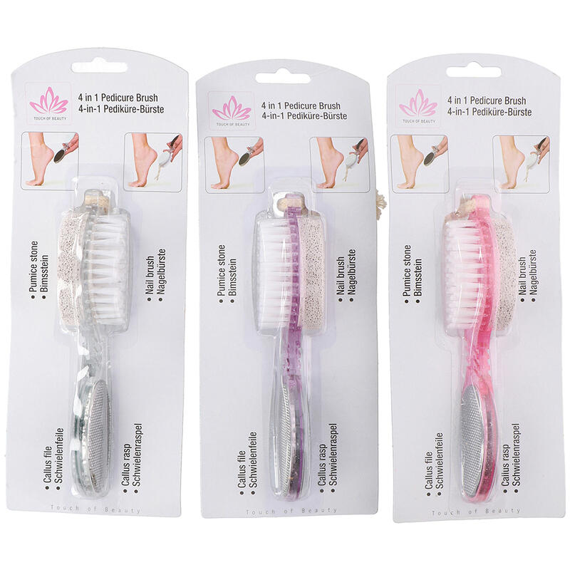 Touch Of Beauty 4-In-1 Pedicure Brush