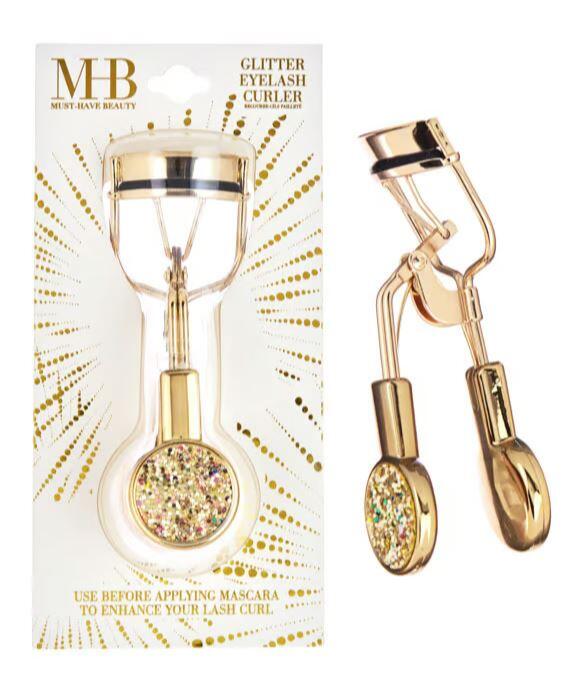 MHB Glitter Eyelash Curler Single Gold Metallic