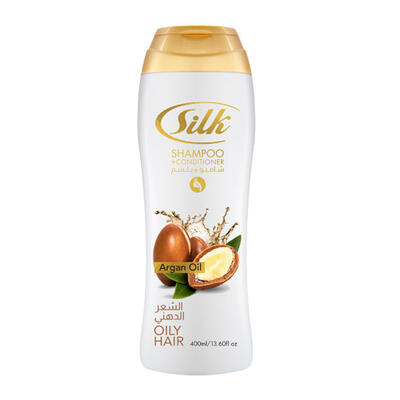 Silk Oil Hair Shampoo & Conditioner Argan Oil 13.5oz