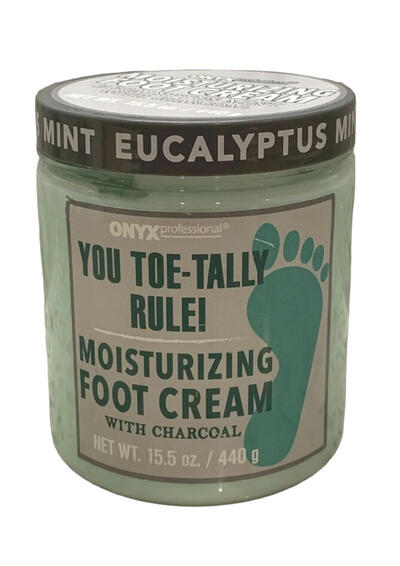 Onyx Eucalyptus Mint Moisturizing Foot Cream With Charcoal 15.5oz