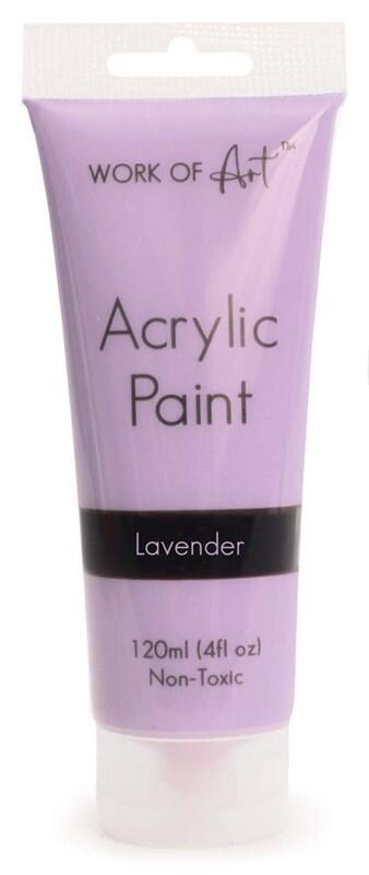 Work Of Art Acrylic Paint Lavender 120ml: $4.01