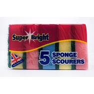 Superbright Sponge Scourer  5pk: $2.00