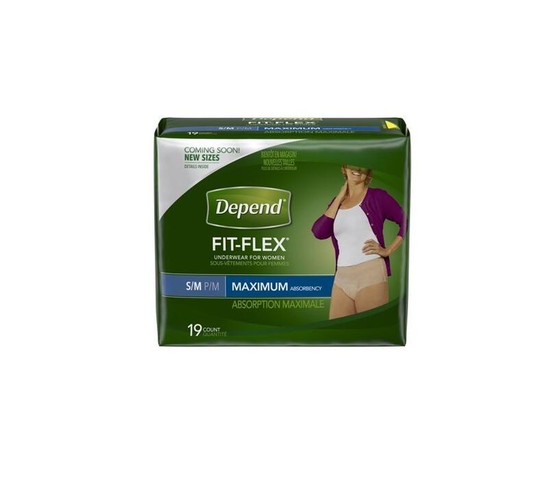 Depend Fit-Flex Underwear for Women Maximum Absorbency S, 19 Count
