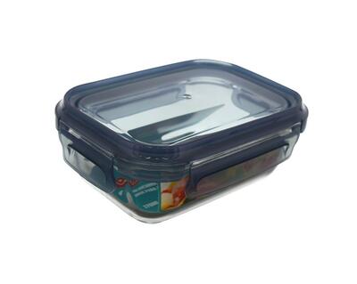 Windrose Rectangular Glass Food Container 370ml
