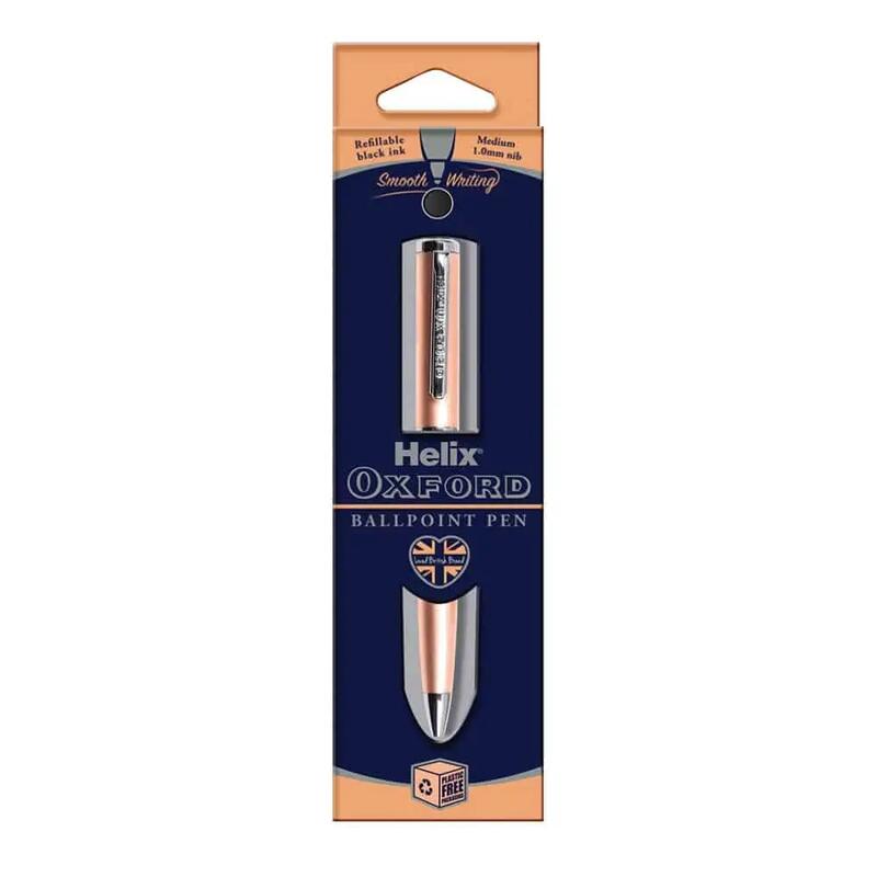 Helix Oxford Ballpoint Pen Rose Gold 1 count