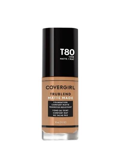 CoverGirl TruBlend Matte Made Liquid Foundation Toast Caramel #T80 1oz