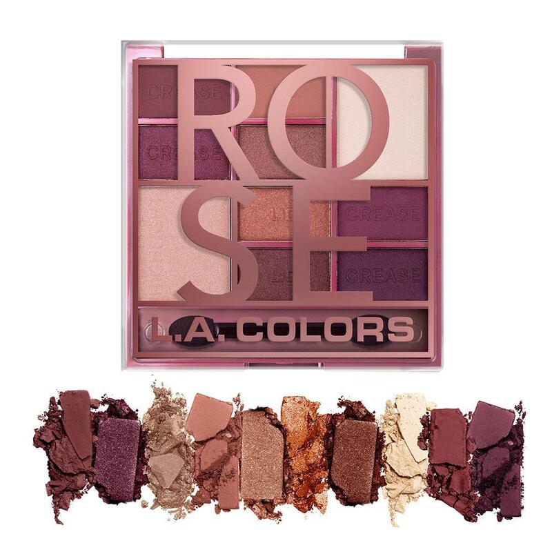 L.A. Colors Color Eyeshadow Palette Rose 1 count