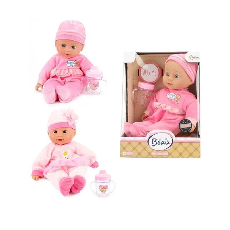 Beau Baby Doll With Bottle 30cm Assorted