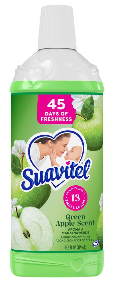 Suavitel Fabric Softner Green Apple Scent 13.5oz