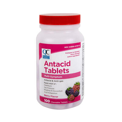 QC Anatacid Tablets Berry 100ct
