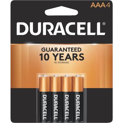 Duracell Copper Top AAA Alkaline Battery 4pk