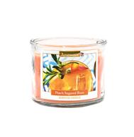 Aromance 3 Wick Glass Candle Peach Sugar Rum 12oz: $18.00
