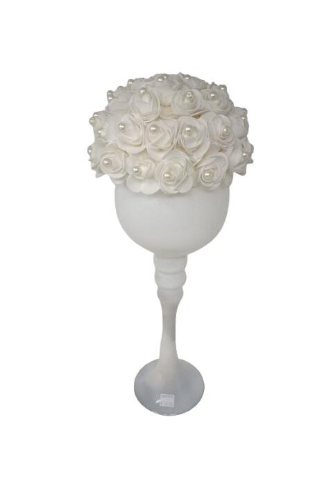 White Flower Center Piece Large 1 count