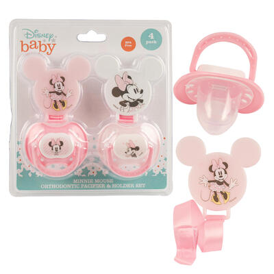 Disney Baby Minnie Pacifier & Clip Set