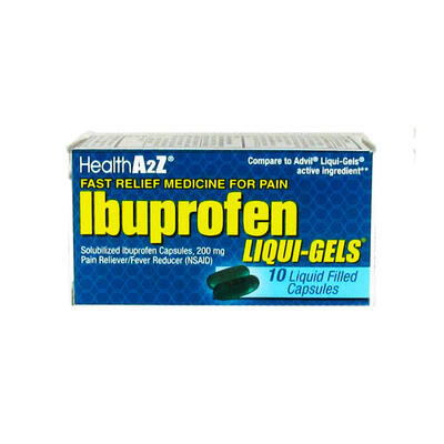 HealthA2Z Ibuprofen Liquid Filled Capsules 10ct: $7.00