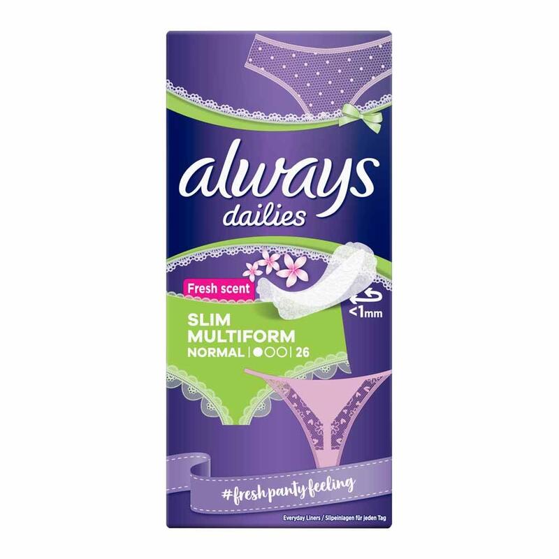 Always Daily Slim Liners 26ct