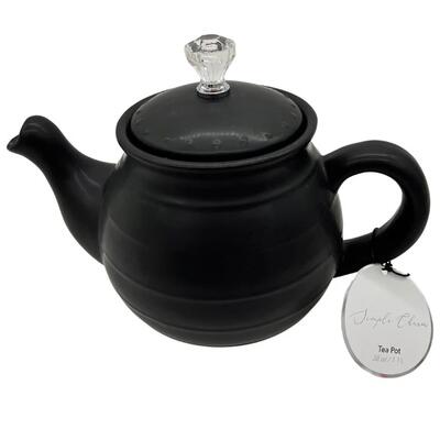Matte Black Teapot 38oz: $25.00