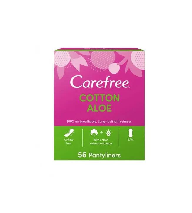 Carefree Pantyliners Aloe Vera 56 count