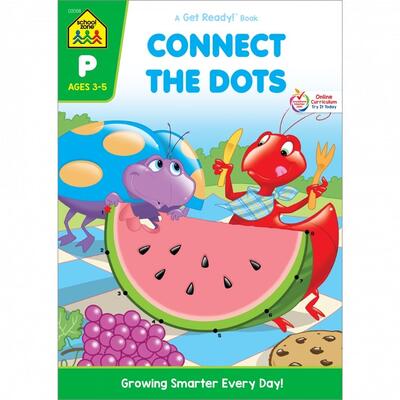 School Zone Preschool Workbooks Connect The Dots  Ages 3-5