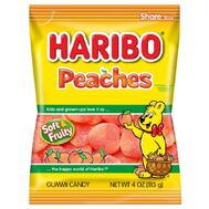 Haribo Peaches Gummi Candy 4oz: $7.50