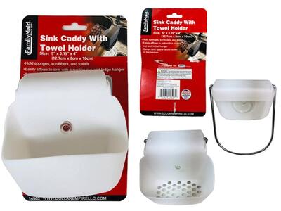Sink Suction Caddy With Towel: $10.00